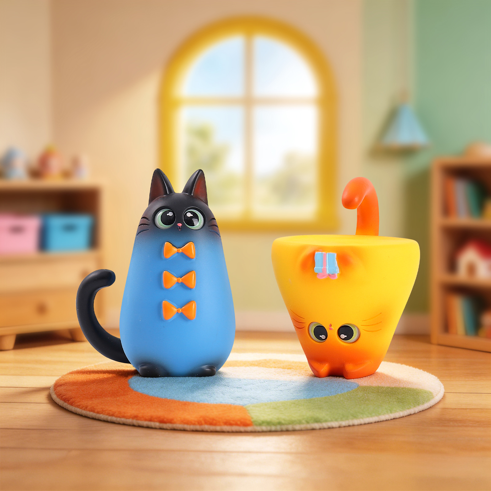 ブラインドボックス猫フィギュア樹脂製クリエイティブ漫画デスク - Office Furniture Brands のレビューと価格