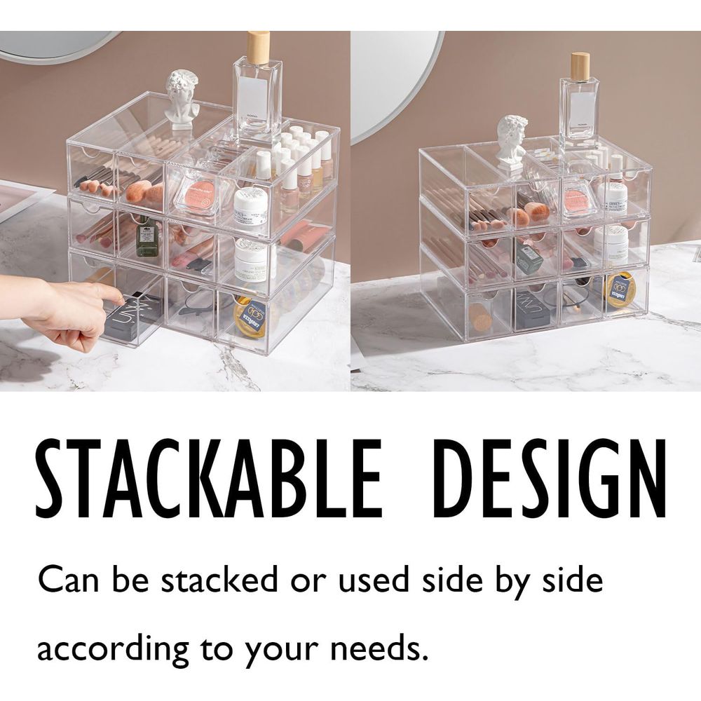 サングラス収納ボックス、アクリル製メガネオーガナイザー、メイ - Drawer Organizer Tray のレビューと価格