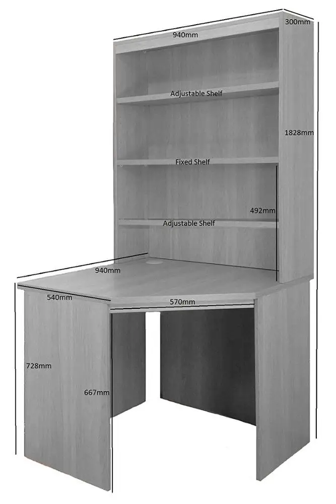 Sコーナーデスクユニットコンピューターテーブルホームオフィス - Office Furniture Uk のレビューと価格