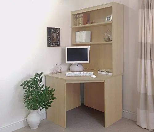 Sコーナーデスクユニットコンピューターテーブルホームオフィス - Office Furniture Uk のレビューと価格