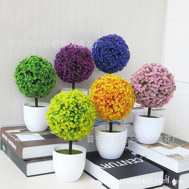 人工小型樹木鉢植え植物、偽物の盆栽、テーブル装飾用植物、家庭 - Office Furniture Brands のレビューと価格