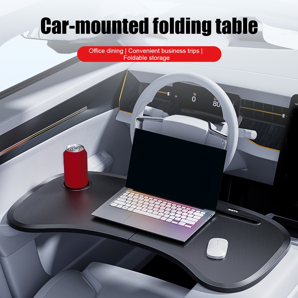 1 個車用折りたたみ式ステアリングホイールテーブル車用収納テ - Office Furniture Brands のレビューと価格